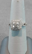 Ring - Engagement Set - White Gold 10k (.417) 4.6 grams Size 9.5