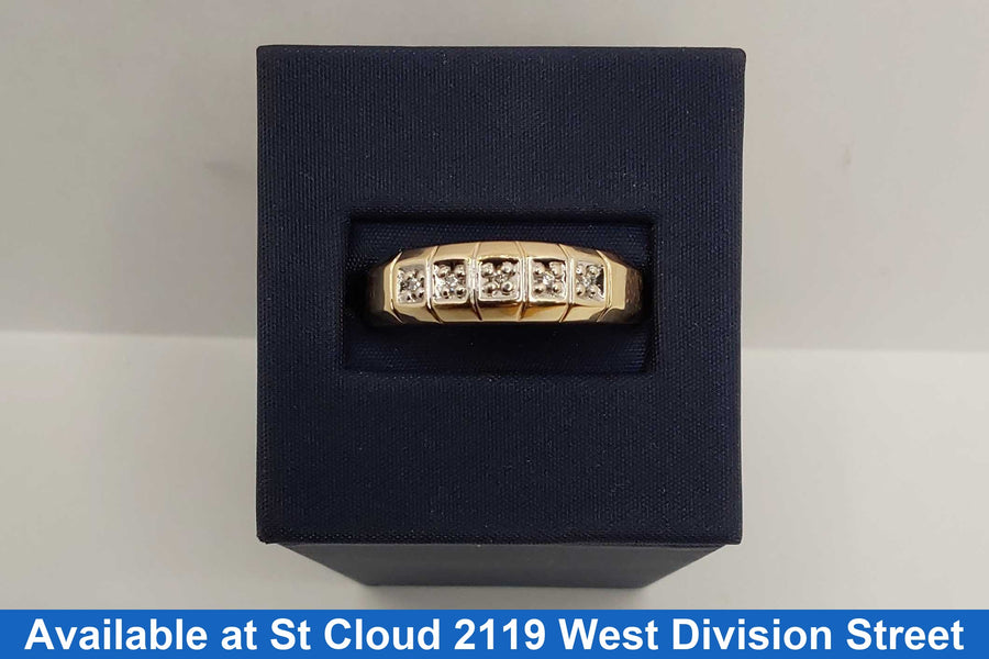 Ring - Wedding Band - Yellow Gold 10k (.417) 3.27 grams Size 10