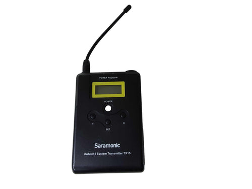 Saramonic Uhf Synthesized Receiver Black Corded Microphone