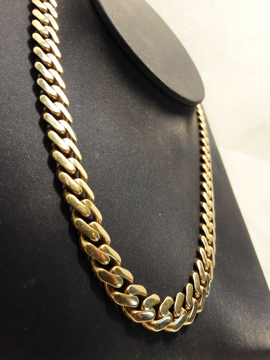 Cuban Link Chain - Yellow Gold 10k (.417) 22.2 grams 20 inch