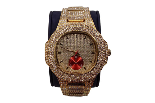 Sunborn Techno Pave Gold Regular Watch