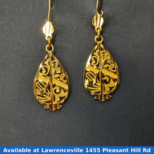 Filigree Earrings - Yellow Gold 18k (.750) 4.2 grams