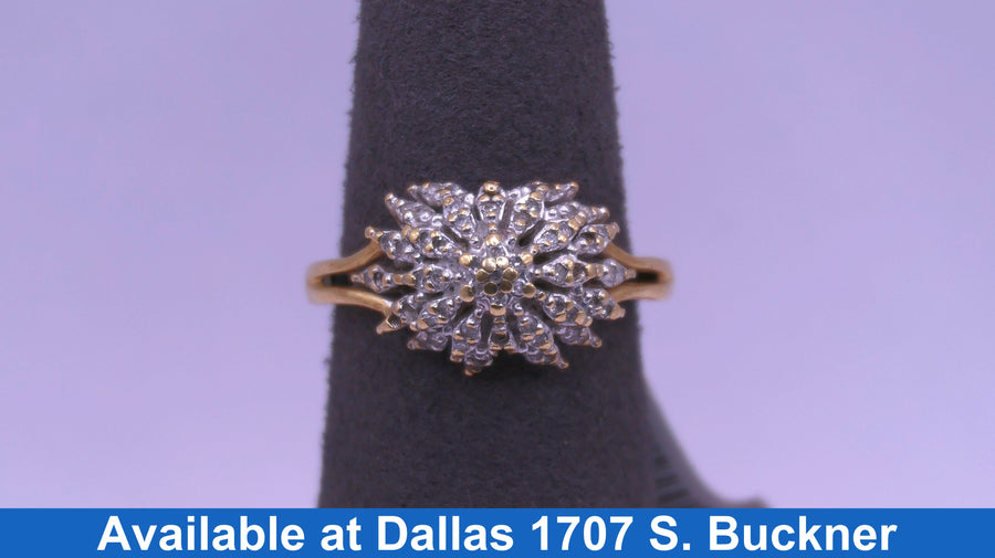 Women's Ring - Yellow Gold 10k (.417) 3.1 grams Size 7