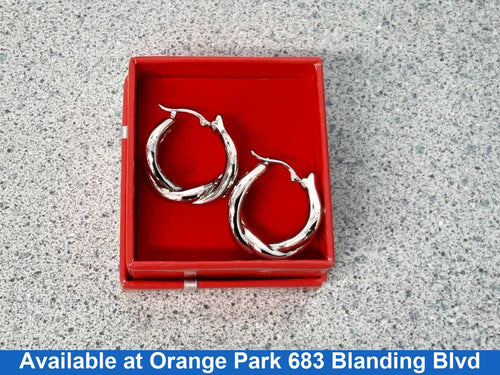 Shrimp Earrings - Silver 4.5 grams