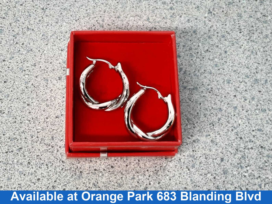 Shrimp Earrings - Silver 4.5 grams