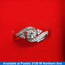 Ring - Wedding Set - White Gold 10k (.417) 5.7 grams Size 6.5