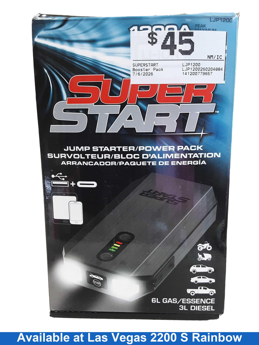 Superstart Ljp1200 Black Battery Booster / Jumper