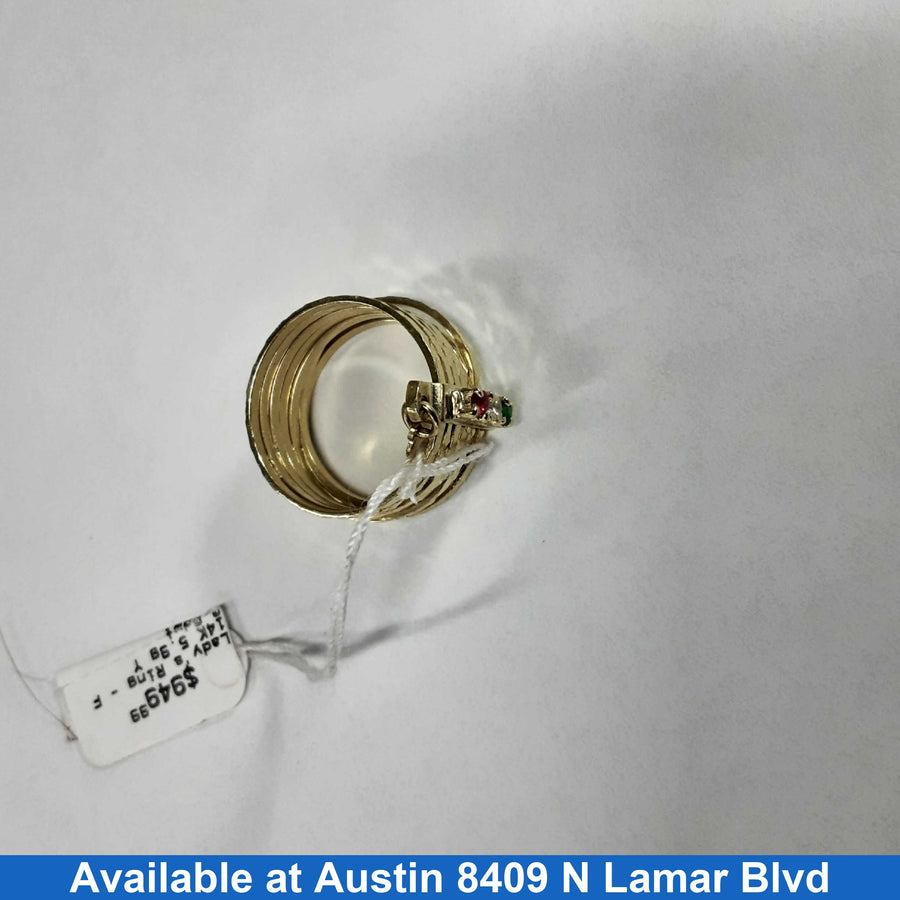 Women's Ring - Yellow Gold 14k (.585) 5.9 grams Size 8