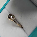 Women's Ring - Solitaire - Yellow Gold 14k (.585) 1 grams Size 4.5