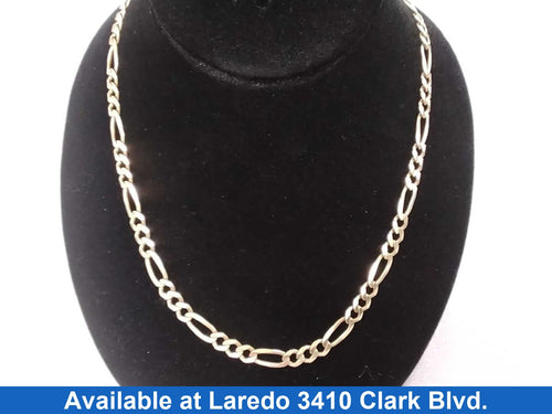 Figaro Chain - Yellow Gold 14k (.585) 36.2 grams 24 inch