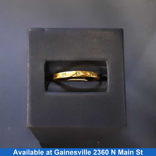 Women's Ring - Anniversary - Yellow Gold 14k (.585) 1.3 grams Size 9
