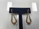 Jacket Earrings - Tricolor Gold 10k (.417) 2.8 grams