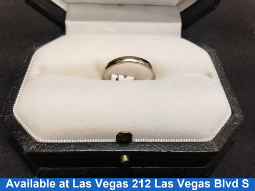 Ring - Wedding Band - White Gold 14k (.585) 2.4 grams Size 5