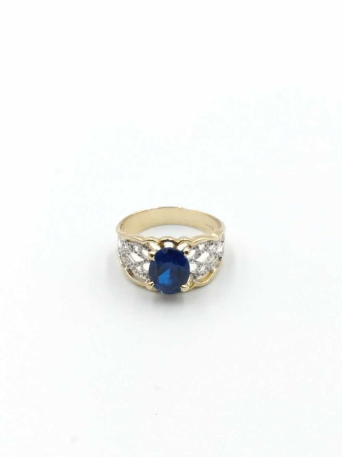 Women's Ring - Solitaire - Yellow Gold 14k (.585) 3.3 grams Size 7
