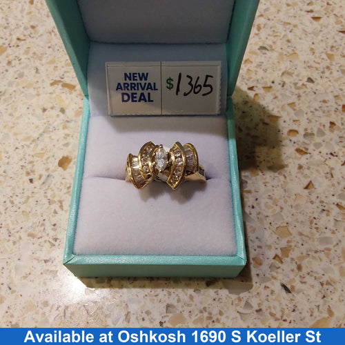 Women's Ring - Yellow Gold 14k (.585) 7.4 grams Size 8