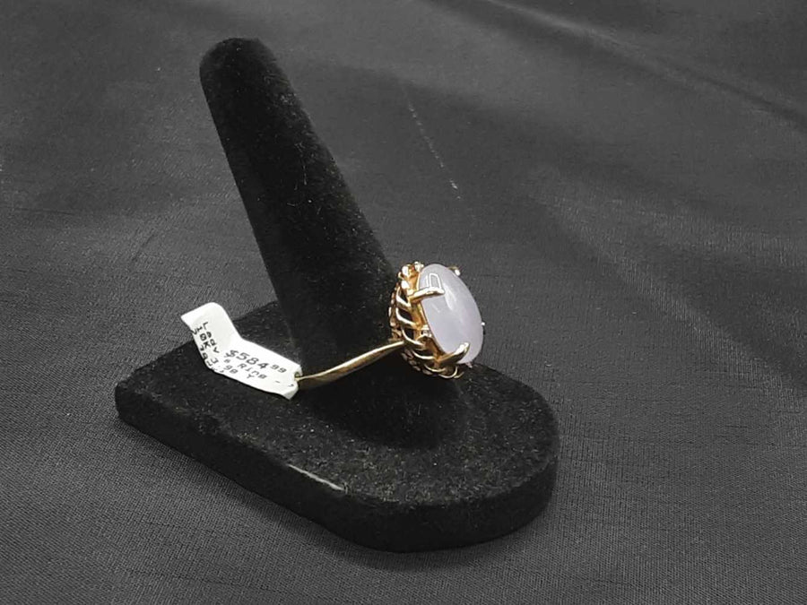 Women's Ring - Solitaire - Yellow Gold 10k (.417) 3.9 grams Size 8.5