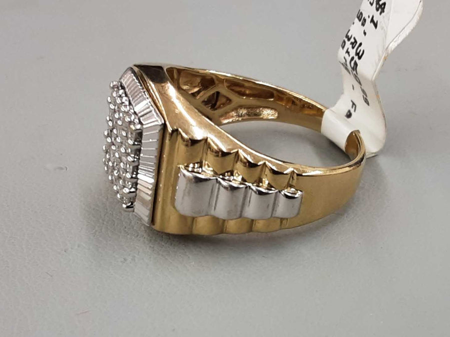 Men's Ring - Yellow Gold 14k (.585) 9.3 grams Size 10.5