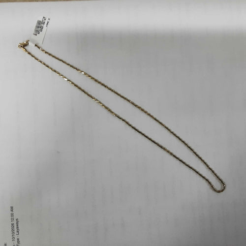 Fox Tail Chain - Yellow Gold 14k (.585) 5.1 grams 16 inch