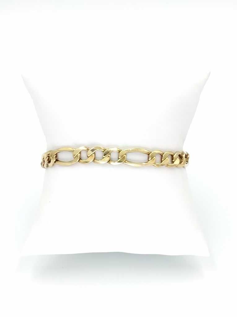 Figaro Bracelet - Yellow Gold 10k (.417) 9.2 grams 9 inch