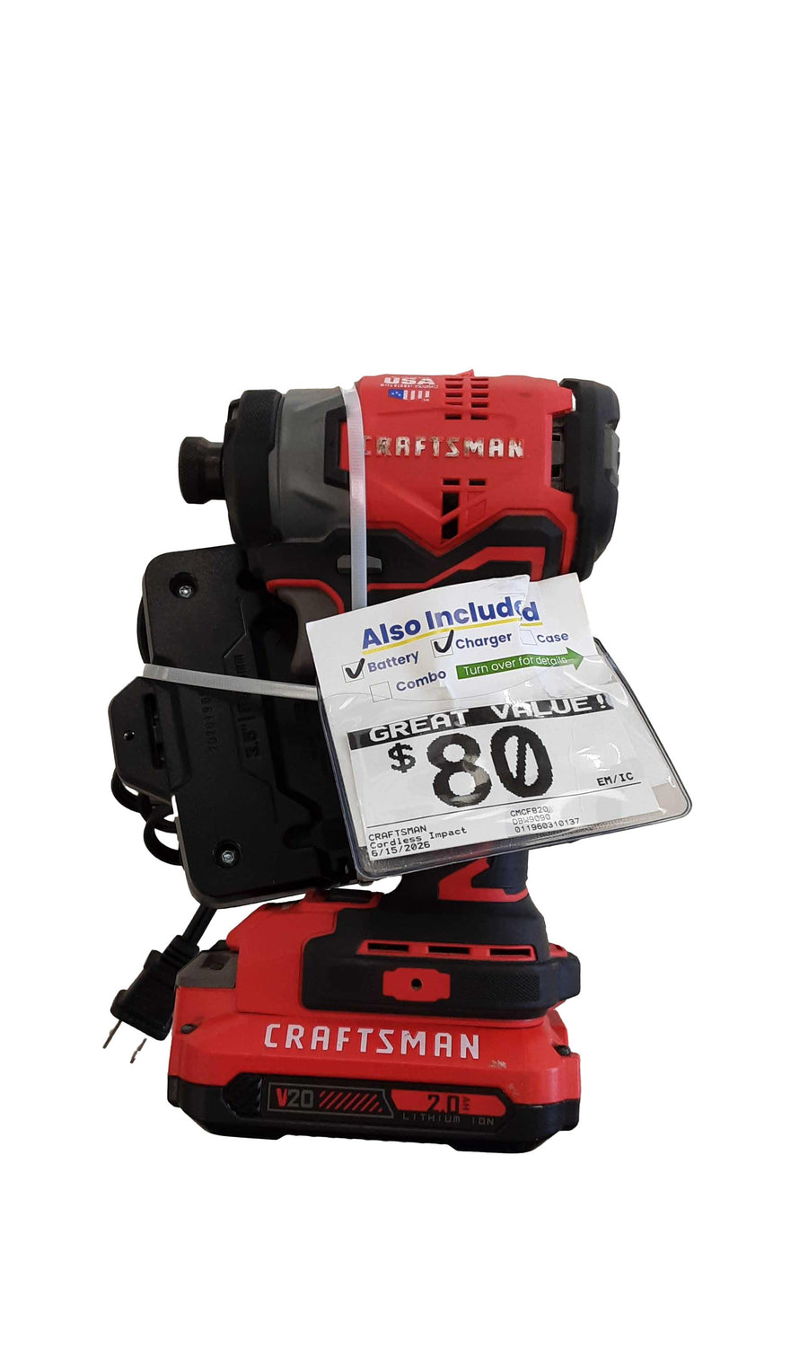 Craftsman Cmcf820 Red Cordless Impact Drill