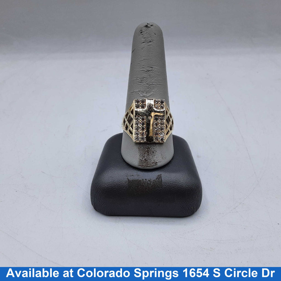 Men's Ring - Yellow Gold 10k (.417) 4.5 grams Size 10