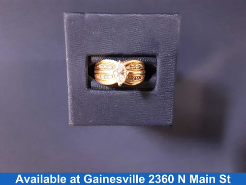 Women's Ring - Solitaire - Yellow Gold 10k (.417) 4 grams Size 7