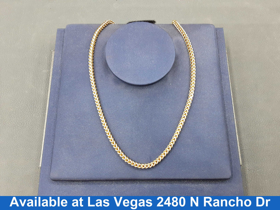 Fox Tail Chain - Yellow Gold 14k (.585) 21 grams 26 inch