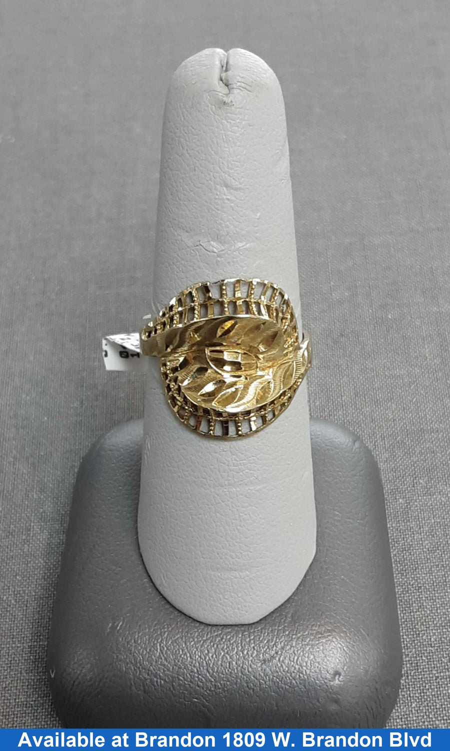 Women's Ring - Yellow Gold 10k (.417) 2.3 grams Size 8.5