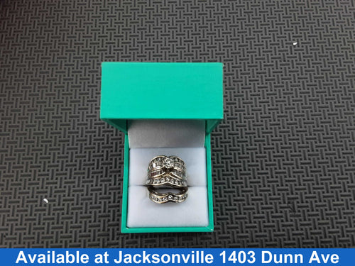 Ring - Engagement Set - White Gold 14k (.585) 13.5 grams Size 6.5