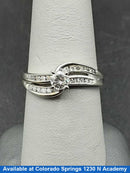 Women's Ring - Solitaire - White Gold 10k (.417) 3 grams Size 7