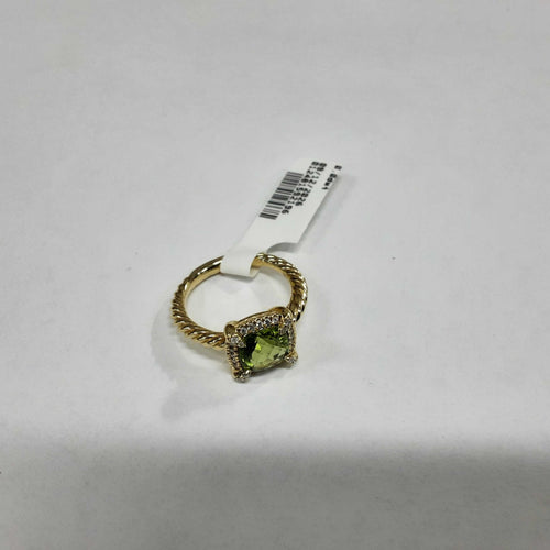 Women's Ring - Solitaire - Yellow Gold 18k (.750) 4.8 grams Size 5