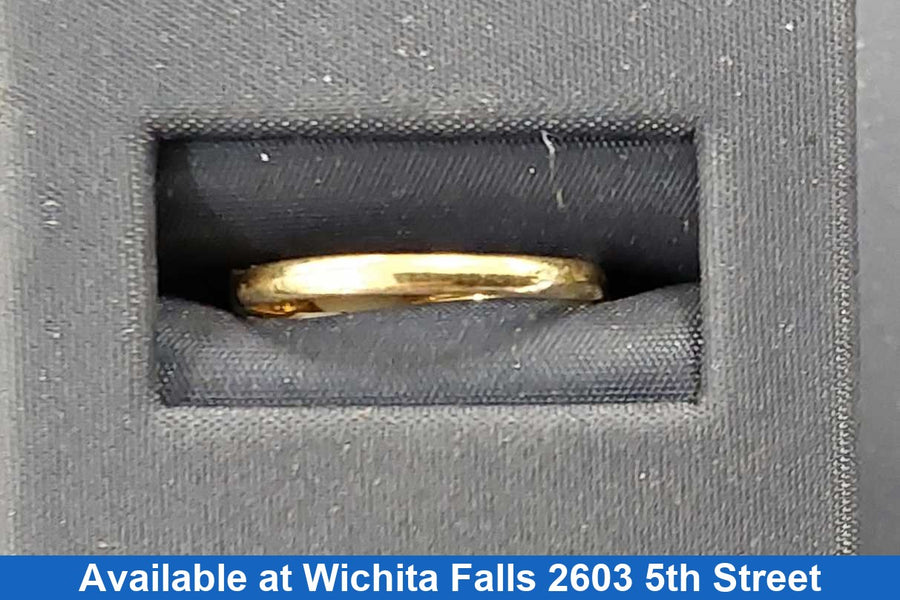 Ring - Wedding Band - Yellow Gold 10k (.417) 0.8 grams Size 20