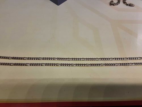 Figaro Chain - Silver 14.2 grams 22 inch