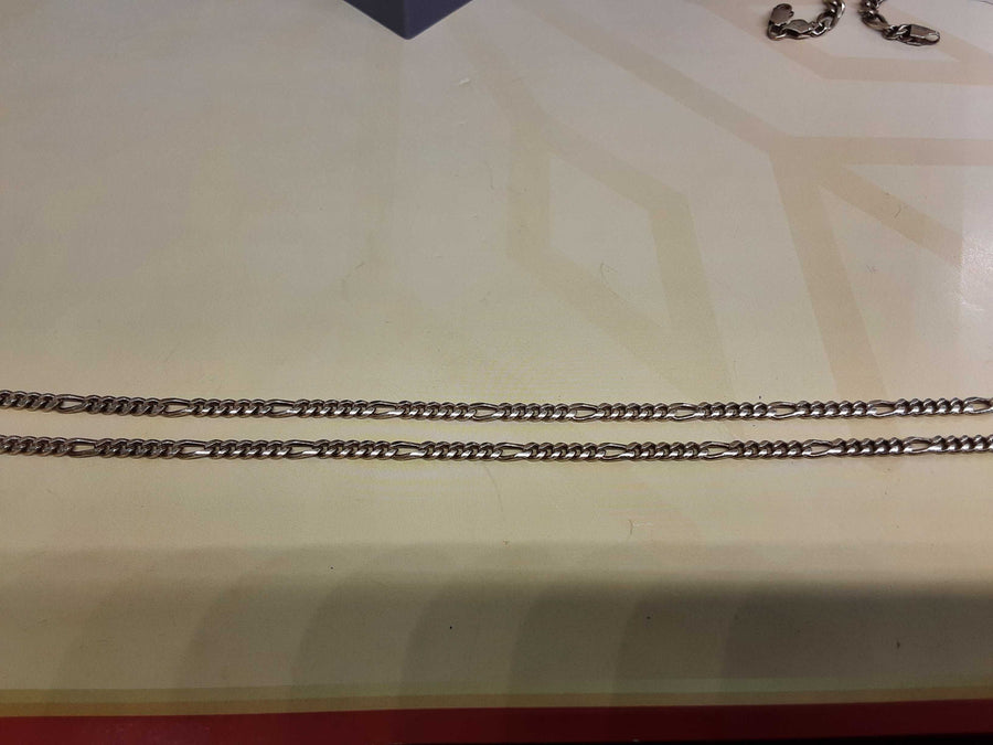 Figaro Chain - Silver 14.2 grams 22 inch