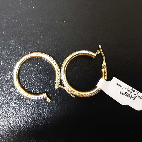 Bangle Earrings - Tricolor Gold 14k (.585) 3 grams