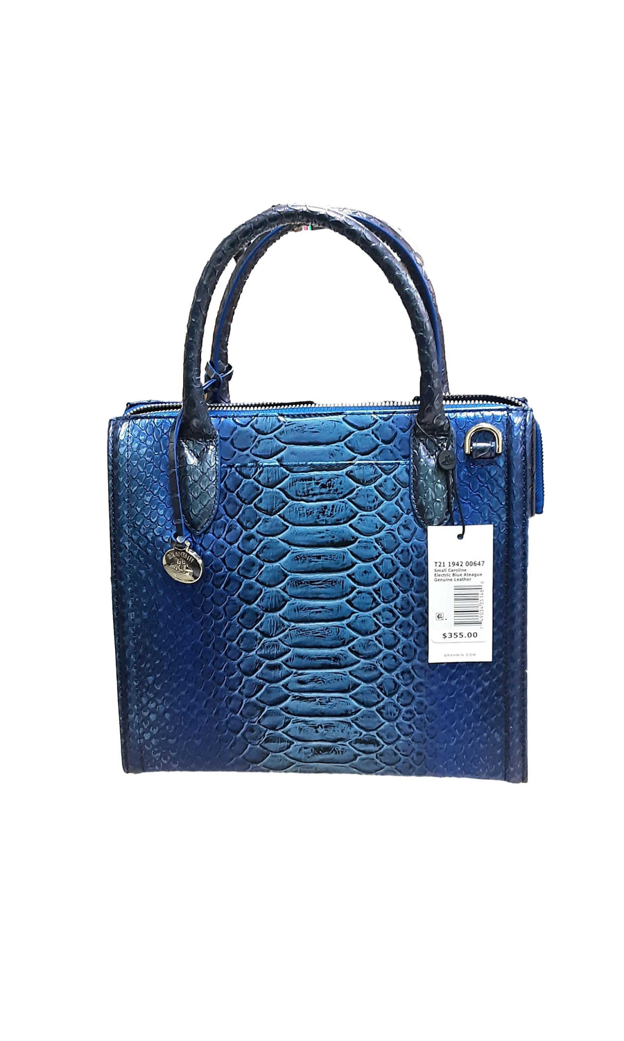 Brahmin Caroline Blue Ateague Blue Purse / Handbag