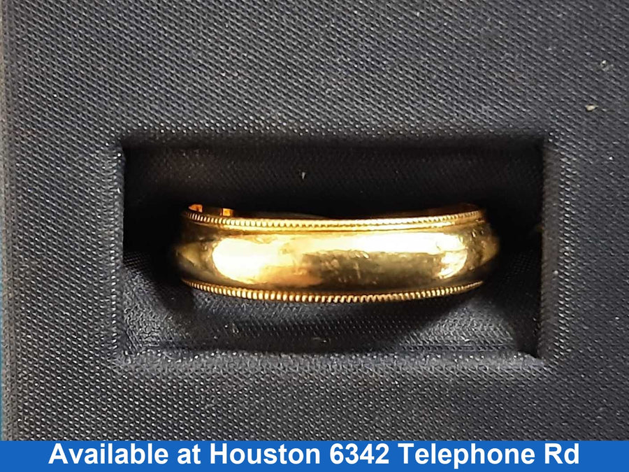 Ring - Wedding Band - Yellow Gold 14k (.585) 4.9 grams Size 9.5