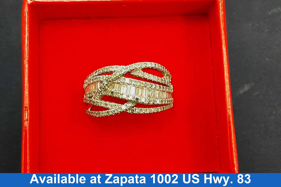 Women's Ring - White Gold 10k (.417) 4.3 grams Size 20