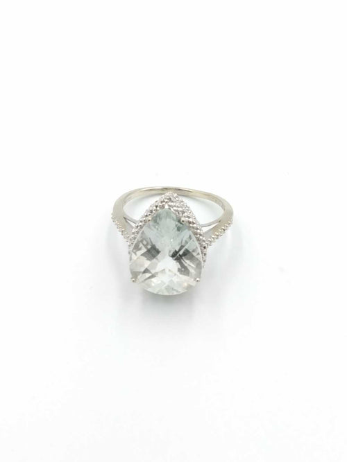 Women's Ring - Solitaire - White Gold 10k (.417) 5 grams Size 8