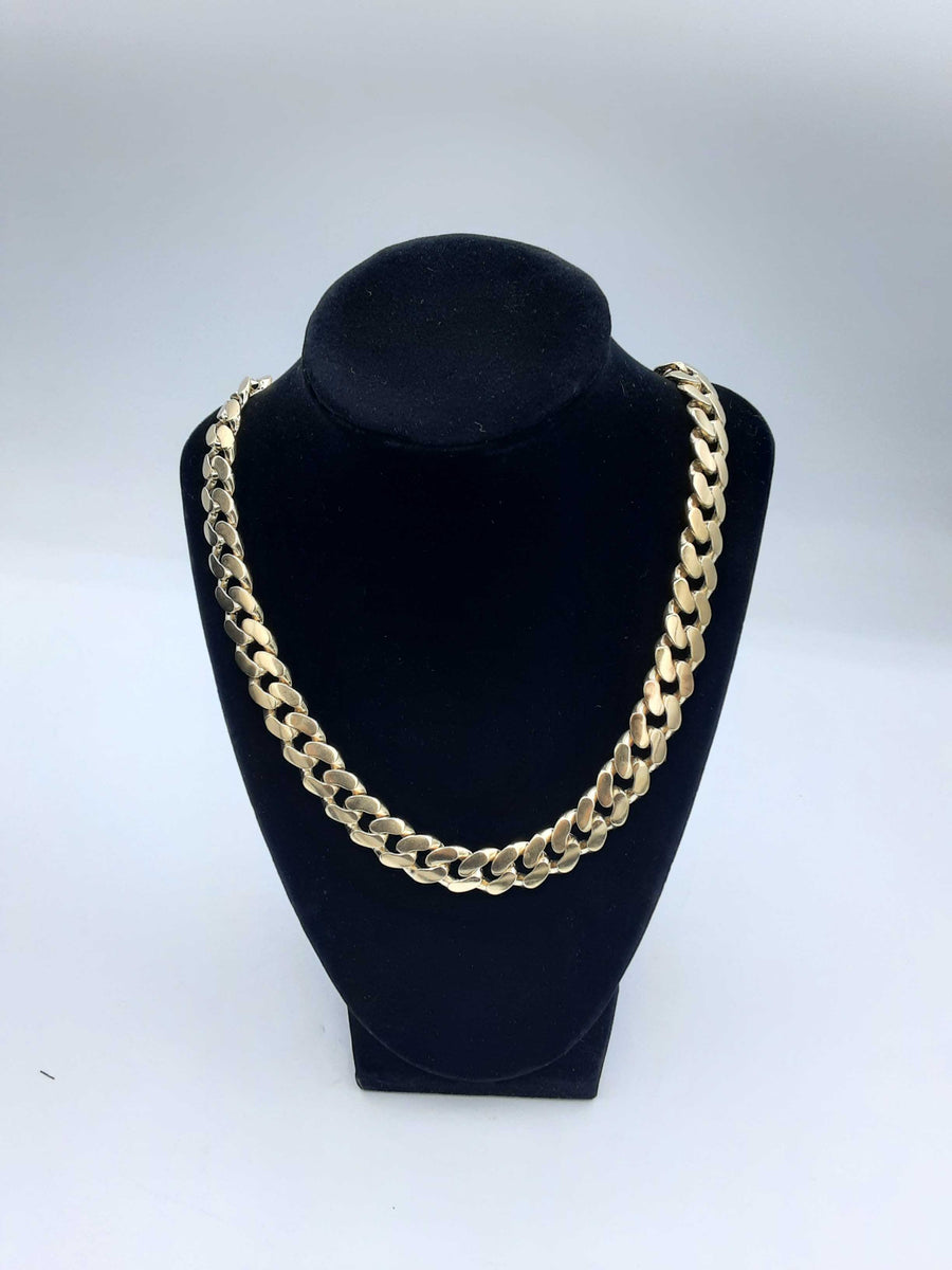 Cuban Link Chain - Yellow Gold 10k (.417) 53.8 grams 30 inch