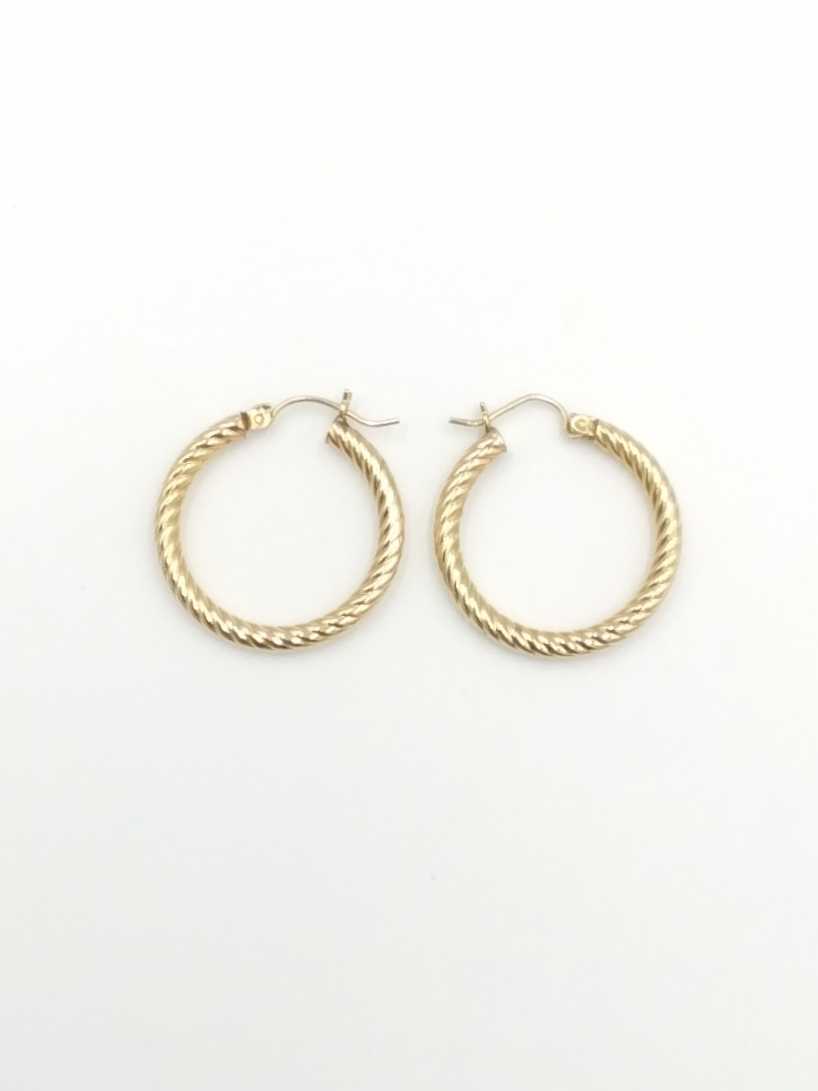 Bangle Earrings - Yellow Gold 14k (.585) 2.9 grams