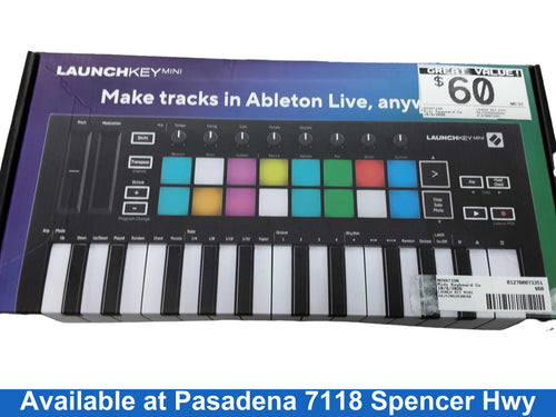 Novation Launch Key Mini Black Midi Keyboard Controller