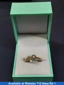 Women's Ring - Solitaire - Yellow Gold 14k (.585) 2 grams Size 8.5