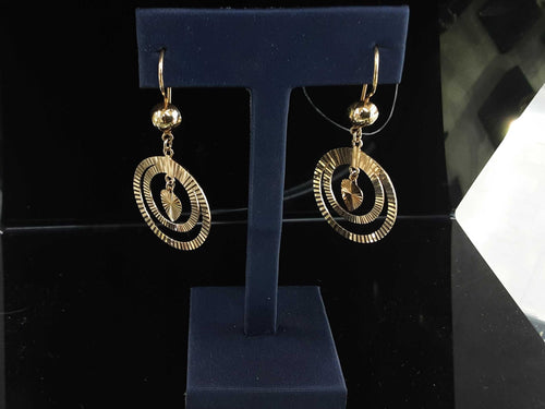 Jacket Earrings - Yellow Gold 18k (.750) 6.1 grams