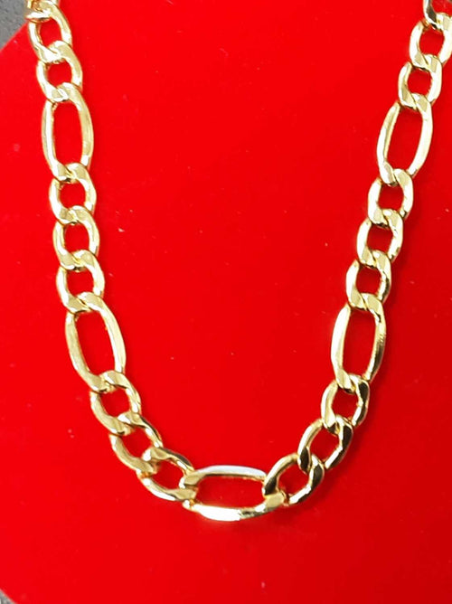 Figaro Chain - Yellow Gold 14k (.585) 6.3 grams 18 inch