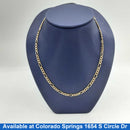 Figaro Chain - Yellow Gold 14k (.585) 13.8 grams 24 inch