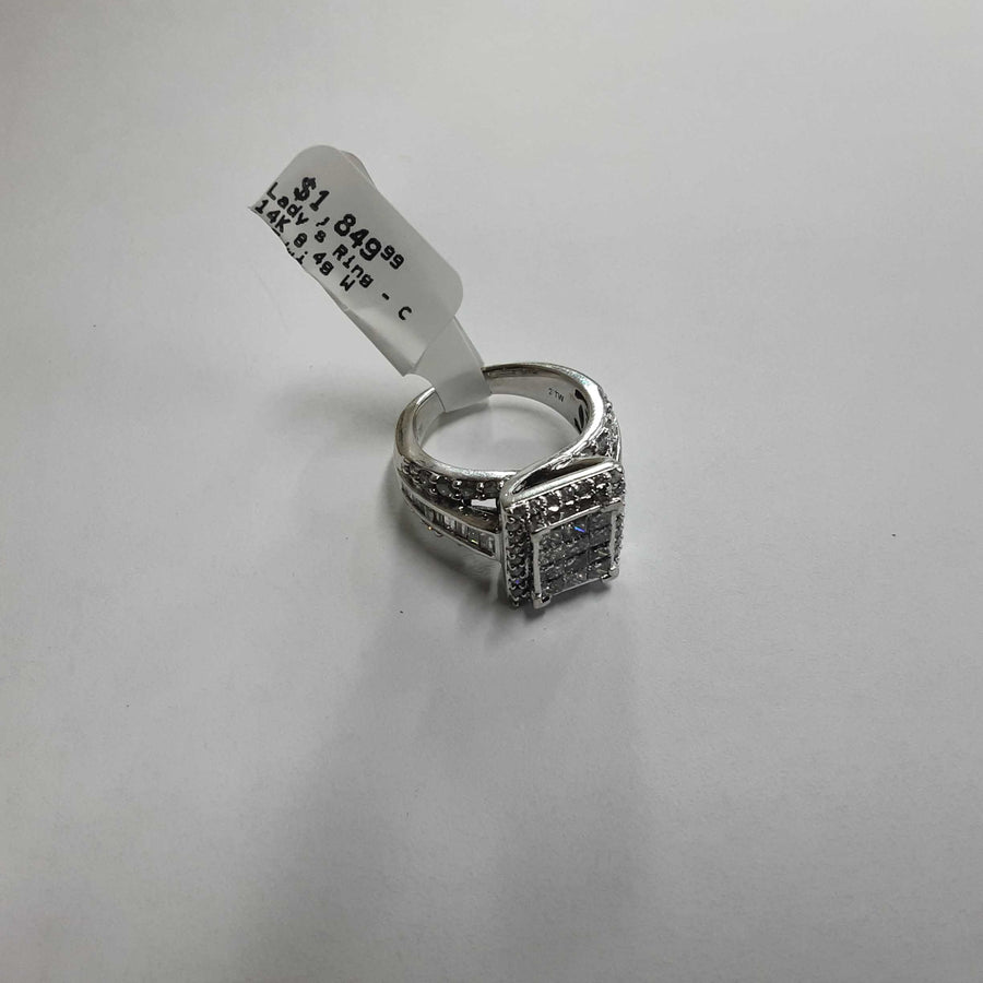 Women's Ring - White Gold 14k (.585) 8.4 grams Size 6