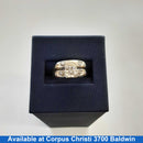 Ring - Wedding Set - White Gold 14k (.585) 3.6 grams Size 8