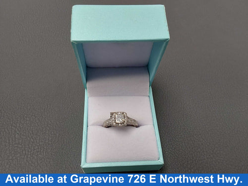 Ring - Wedding Set - White Gold 14k (.585) 4.9 grams Size 20