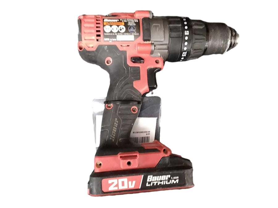 Bauer 1792c-b1 Red Cordless Hammer Drill